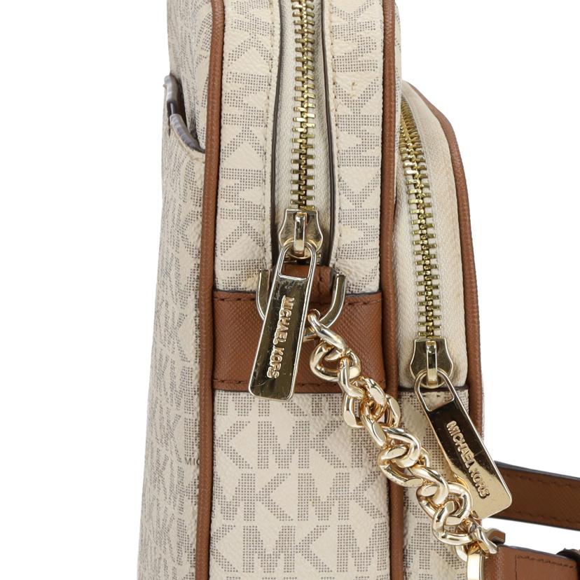 MICHAEL KORS マイケルコース/レザーMK柄ショルダーチェーンクロスボディ 白/35F1GTVC2B//Bランク/42
