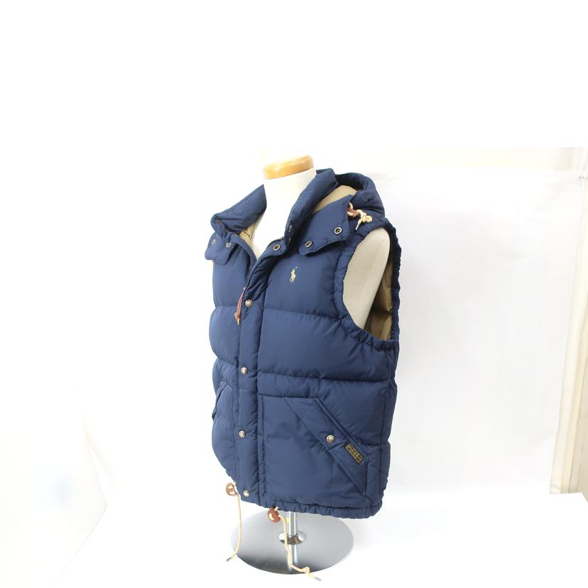 RALPH　LAUREN ラルフローレン/ダウンベスト　Lサイズ　ネイビー×ベージュ//ABランク/65