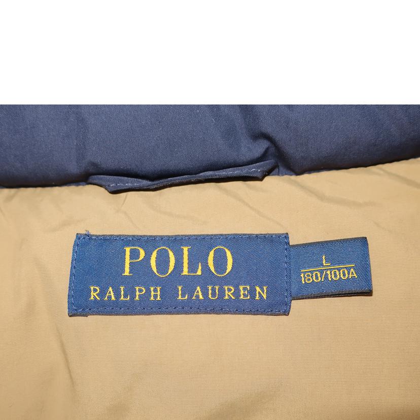 RALPH　LAUREN ラルフローレン/ダウンベスト　Lサイズ　ネイビー×ベージュ//ABランク/65