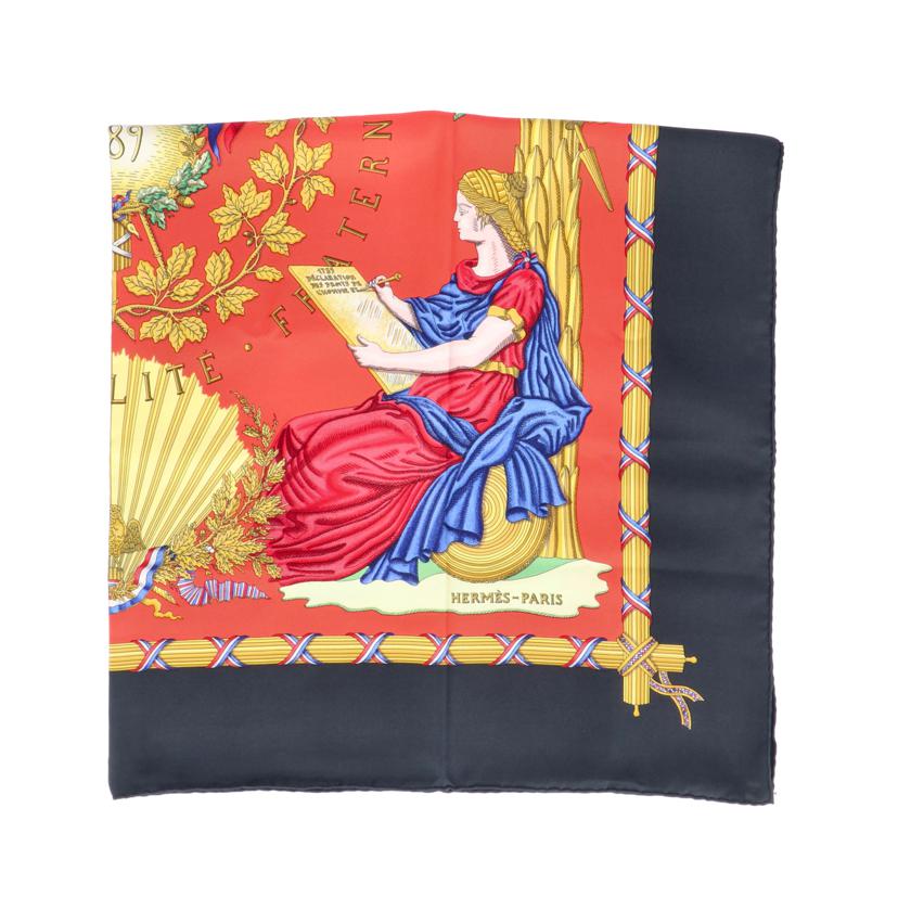 HERMES エルメス/カレ90／LIBERTE　EGALITE　FFATERNITE//ｻｲｽﾞ:90cm/Aランク/91