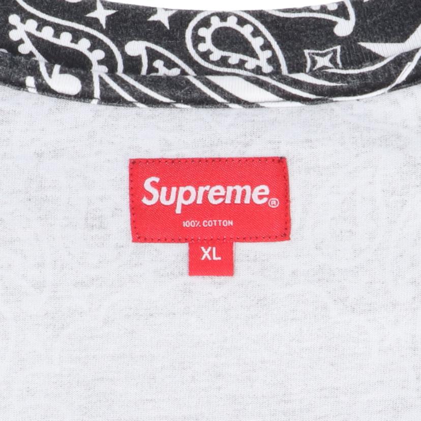 Supreme　 シュプリーム/Supreme　21SS　ペイズリー　Tシャツ　BK//Bランク/78
