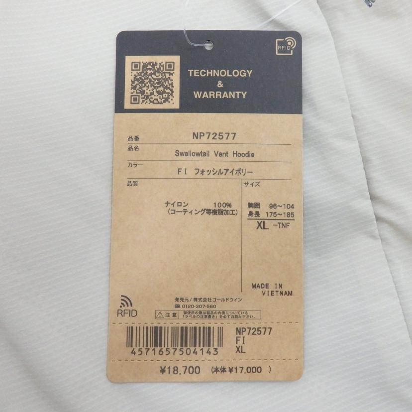 THE　NORTH　FACE/SwalloetailVent　Hoodie/NP72577//Sランク/77