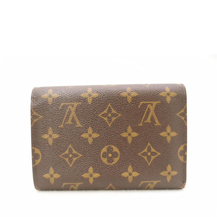 ＬＯＵＩＳ　ＶＵＩＴＴＯＮ ルイヴィトン　ビトン　三つ折り財布　ブラウン　茶　 /ポルトトレゾール・エテュイパピエ／モノグラム/M61202//SP1***/Bランク/69