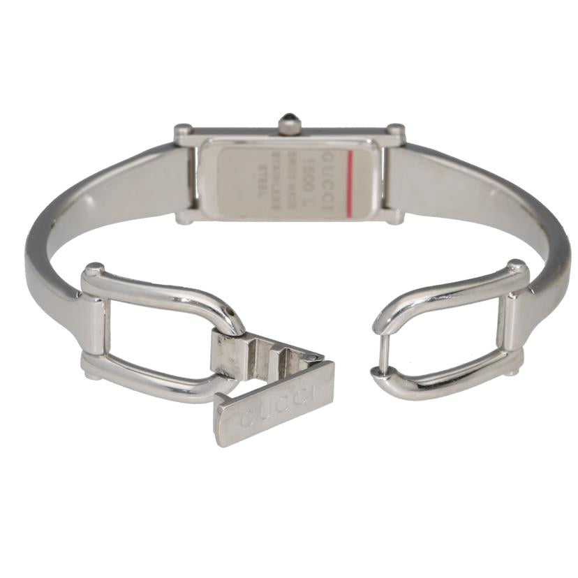 GUCCI グッチ/バングルウォッチ・ブラック／レディース／クオーツ/1500L//061****/ABランク/78