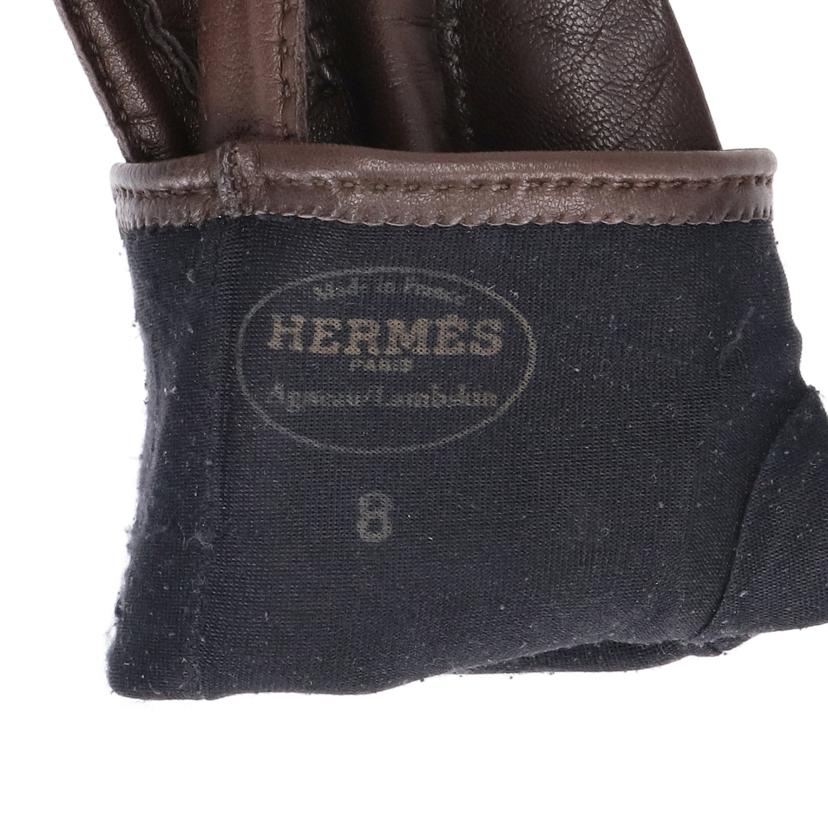 HERMES エルメス/レザーグローブ//Bランク/94