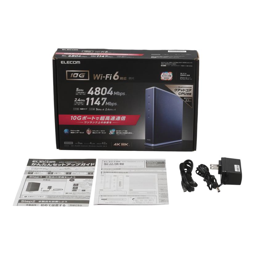 ELECOM エレコム　/無線LANルーター/WRC-X6000XS-G//0926L803801899A/Bランク/62