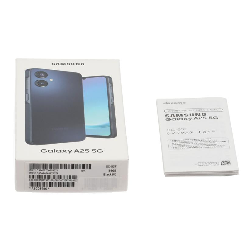 SAMSUNG　SIMフリー サムスン　/スマートフォン／Galaxy　A25　5G　64GB/SC-53F//RFCY40P24EK/Bランク/78