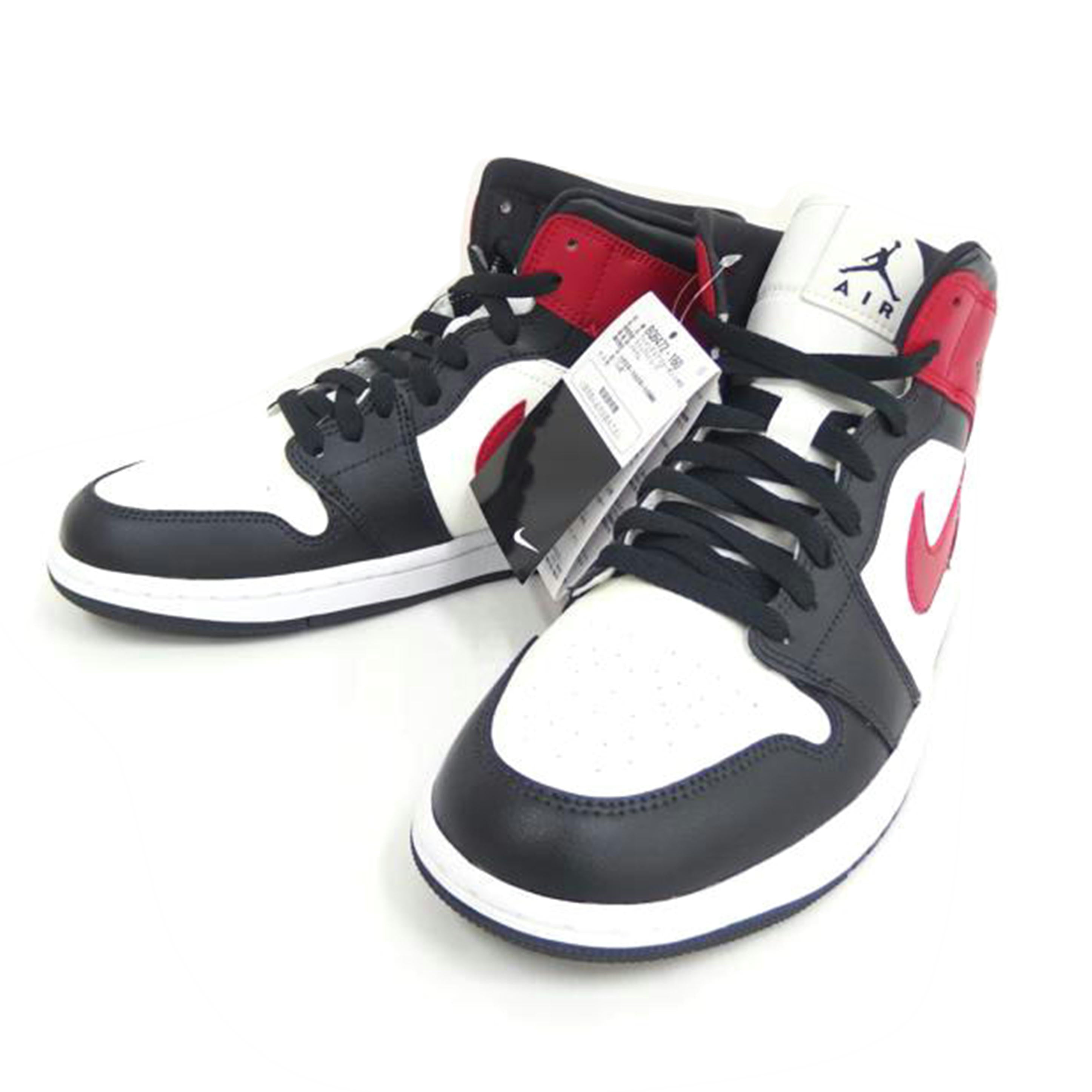 NIKE ﾅｲｷ/Air　Jordan　1　Mid　Black　Toe/BQ6472-160//Aランク/82