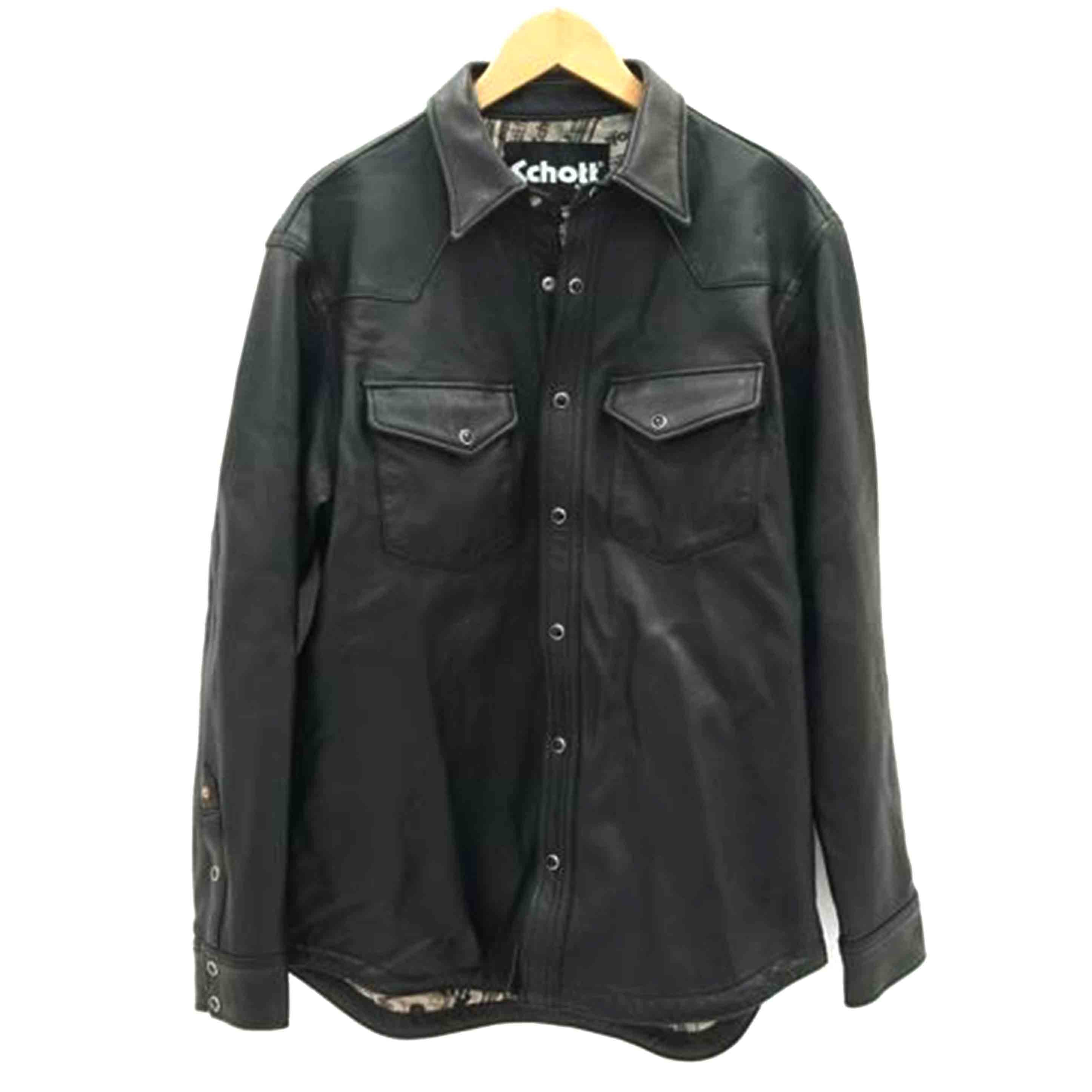 Schott ショット/ラムレザーウエスタンシャツ/782-3150013//Aランク/21
