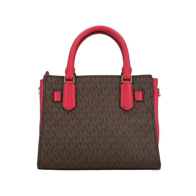 MICHAEL KORS マイケルコース/レザーロゴ柄ハンド ブラウン×ピンク/35F1GHMS1B//ABランク/42