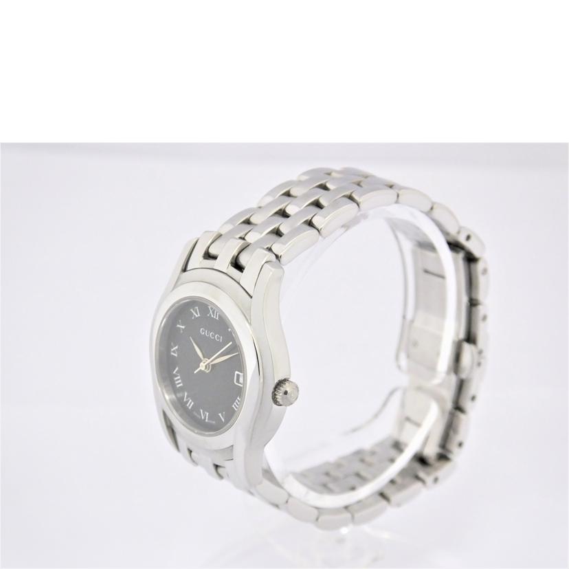 GUCCI グッチ/ラウンド／黒文字盤／デイト／レディースクォーツ/5500L//008****/Bランク/88