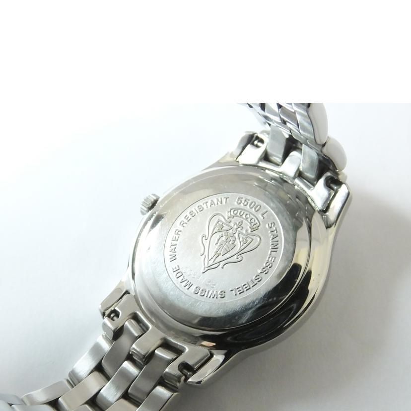 GUCCI グッチ/ラウンド／黒文字盤／デイト／レディースクォーツ/5500L//008****/Bランク/88