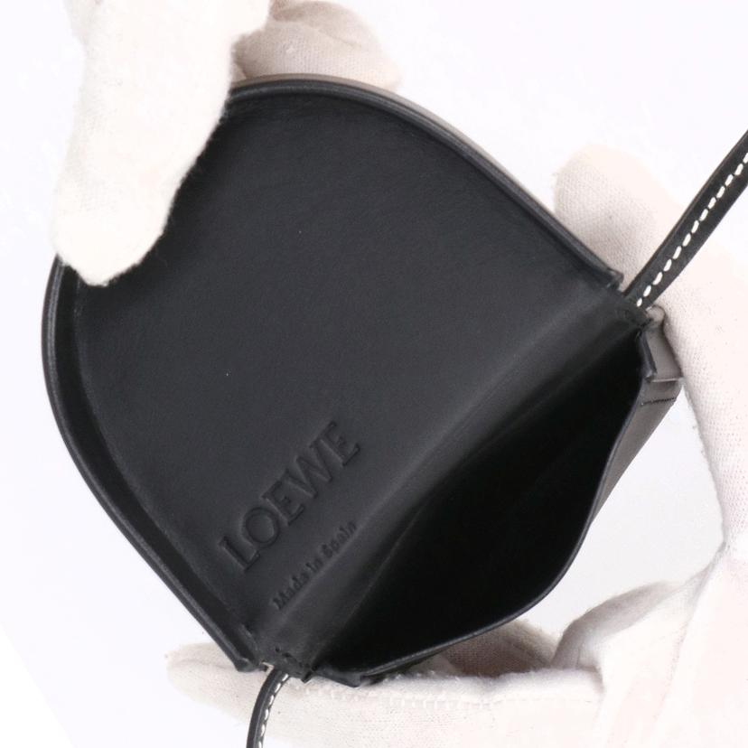 LOEWE ロエベ/レザーヒールポーチ 黒//ABランク/42