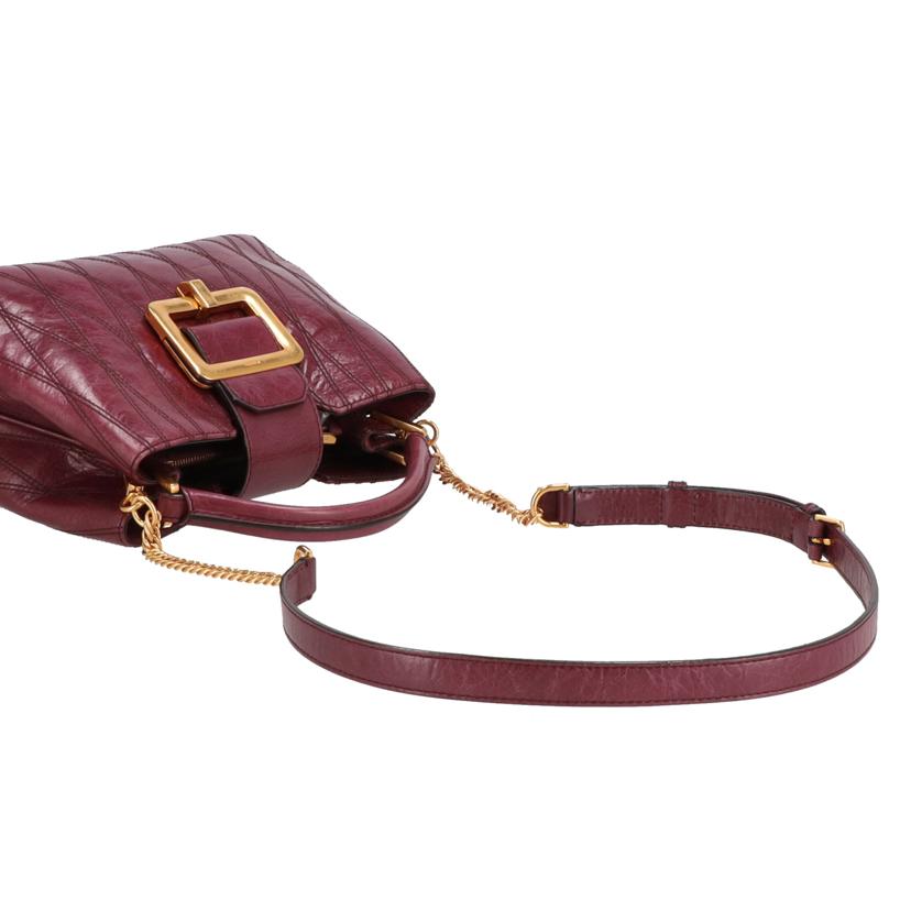 BALLY バリー/JORAH/2Wayレザーバッグ/ボルドー//Aランク/06