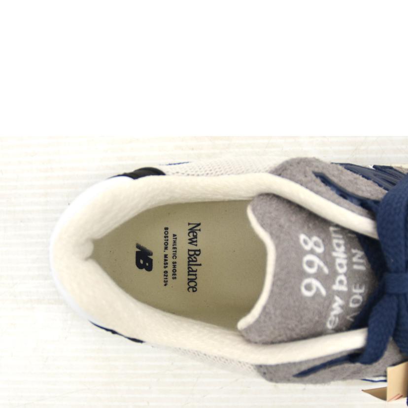 new　balance ニューバランス/998／グレー／ネイビー/9264752309083//Sランク/75