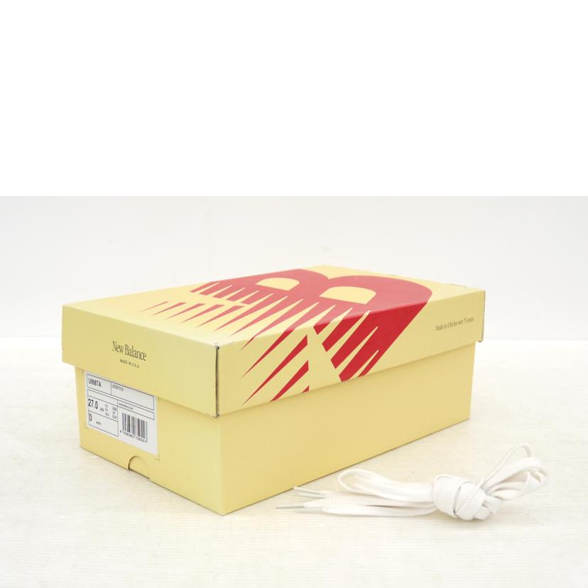 new　balance ニューバランス/998／グレー／ネイビー/9264752309083//Sランク/75