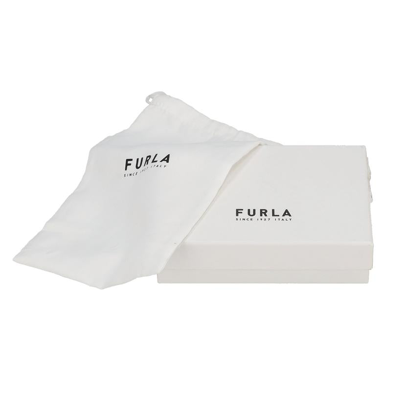 FURLA フルラ/レザーコンパクト財布 黒 銀金具//ABランク/42