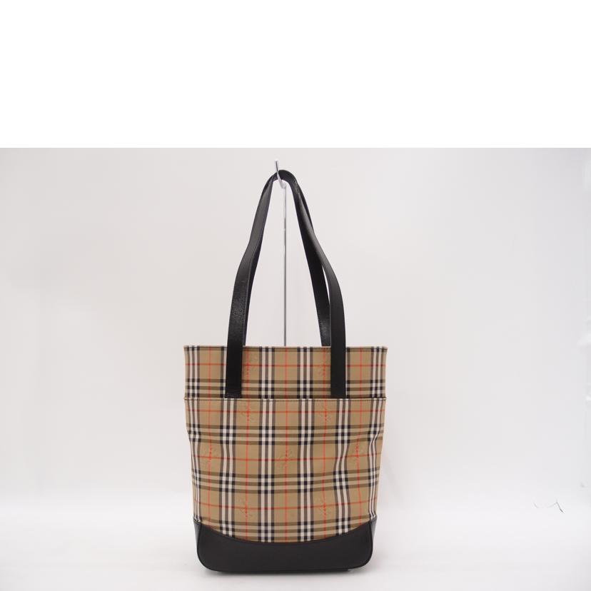 Burberrys バーバリーズ/バーバリーチェックトート／ブラック//ABランク/69