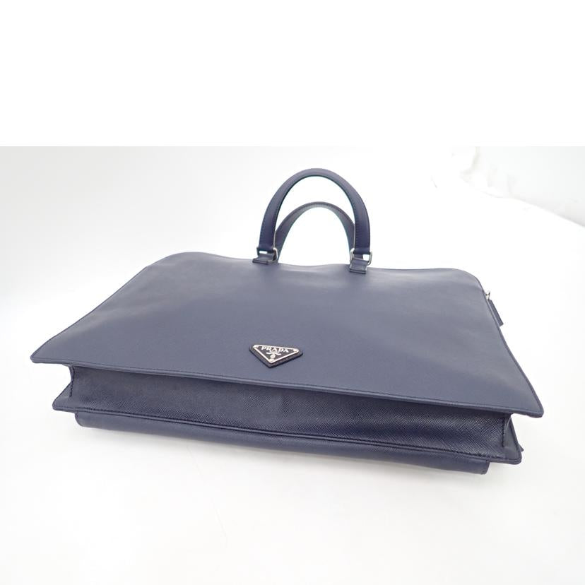 PRADA プラダ/サフィアーノビジネスバッグ/ネイビー//49/Aランク/69
