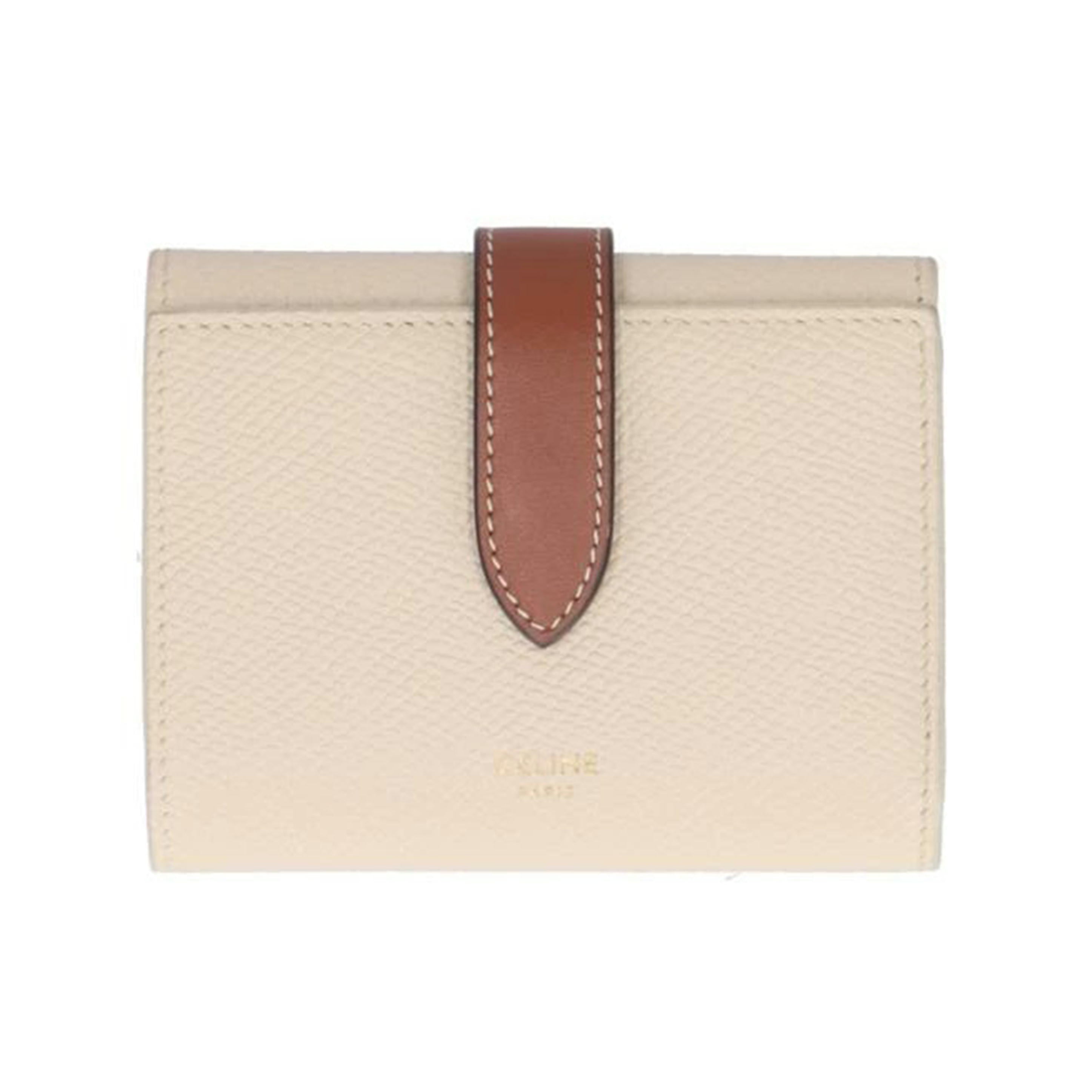 CELINE セリーヌ/ストラップウオレット三つ折り財布//Aランク/94