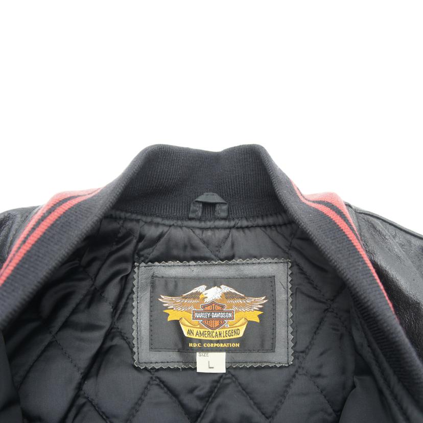 HARLEY　DAVIDSON ハーレーダビッドソン/HARLEY　DAVIDSON　90＇s　レザー　切替　ジャケット　BK//Bランク/78