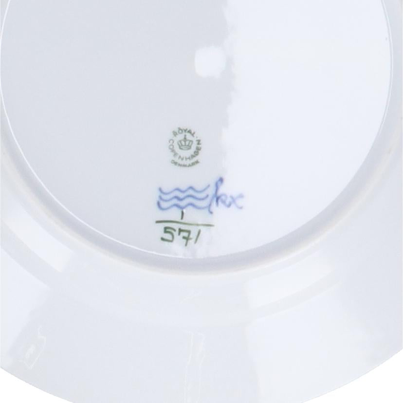 Royal　Copenhagen ﾛｲﾔﾙｺﾍﾟﾝﾊｰｹﾞﾝ/ペアプレート25cm／ハーフレース/Blue Fluted Half Lace//Aランク/93