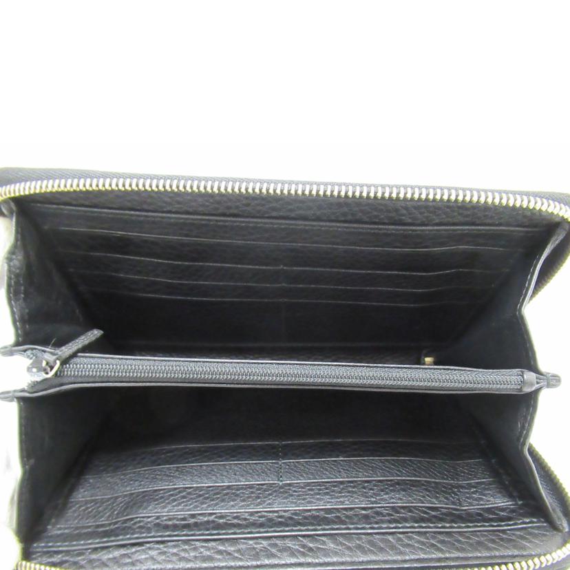 GUCCI/Wラウンドファスナー長財布/レザー/306118//041*/Aランク/63