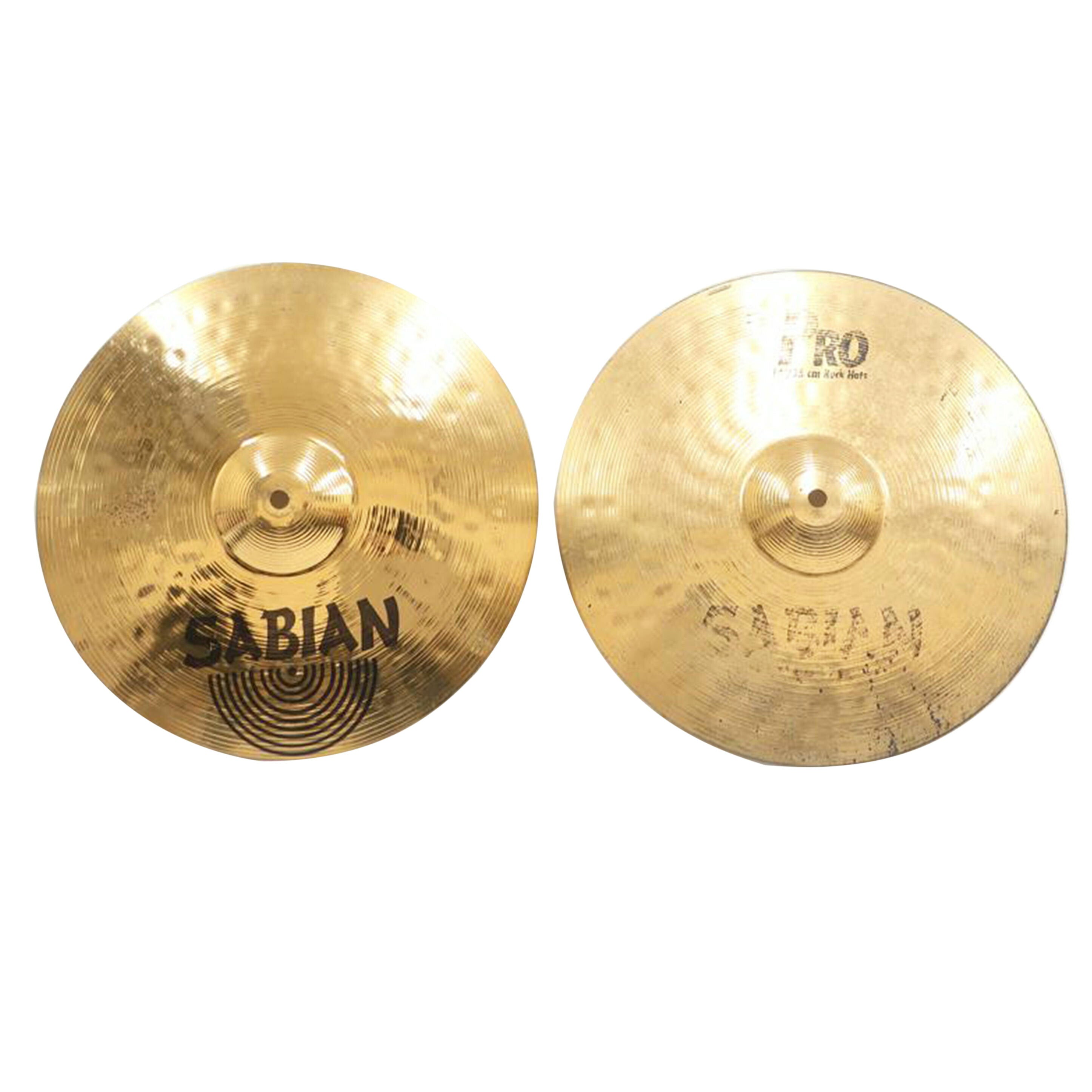 SABIAN サビアン/ハイハットシンバル　14インチ　上下セット/PRO Rock Hats 14"//Bランク/65