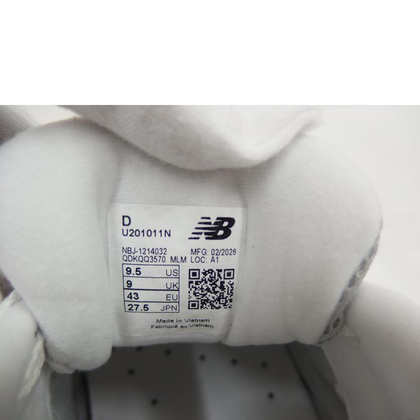NB NB/メンズスニーカー/灰白/U201011N//ｻｲｽﾞ27.5cm/Aランク/82
