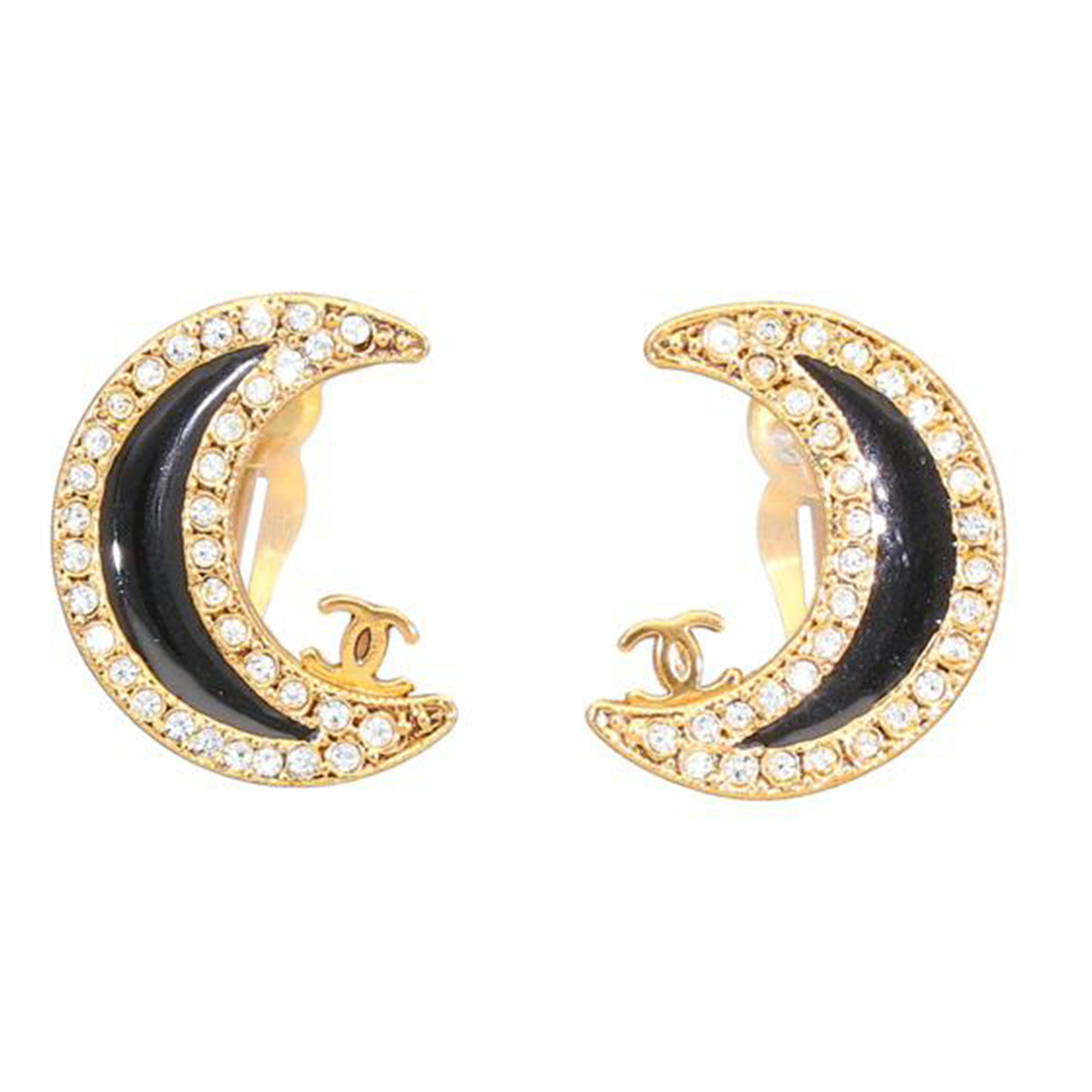 CHANEL シャネル/ムーンモチーフイヤリング //01 P/Aランク/24