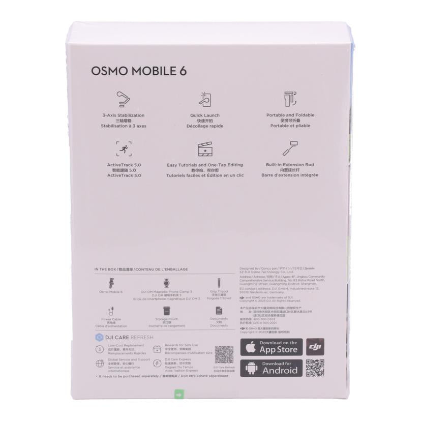 DJI ディージェーアイ　/スマートフォン用ジンバル／OSMO　MOBILE　6/M06001//5W3VM24312203EP1/Sランク/37