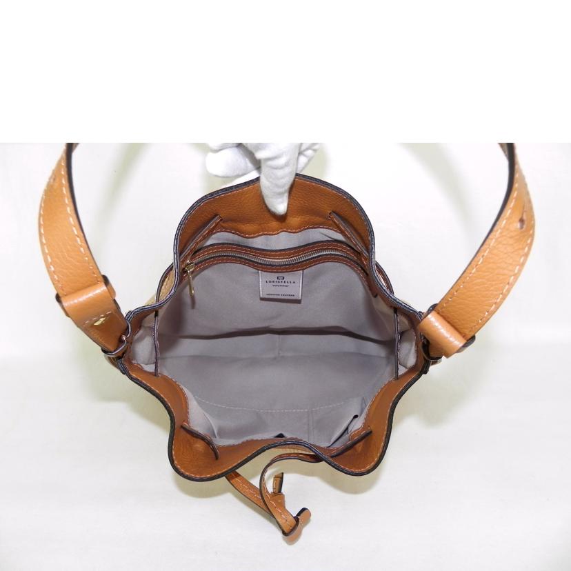 LORISTELLA ロリステッラ/LORISTELLA／レザーコンビラフィアショルダーバッグ//Aランク/81