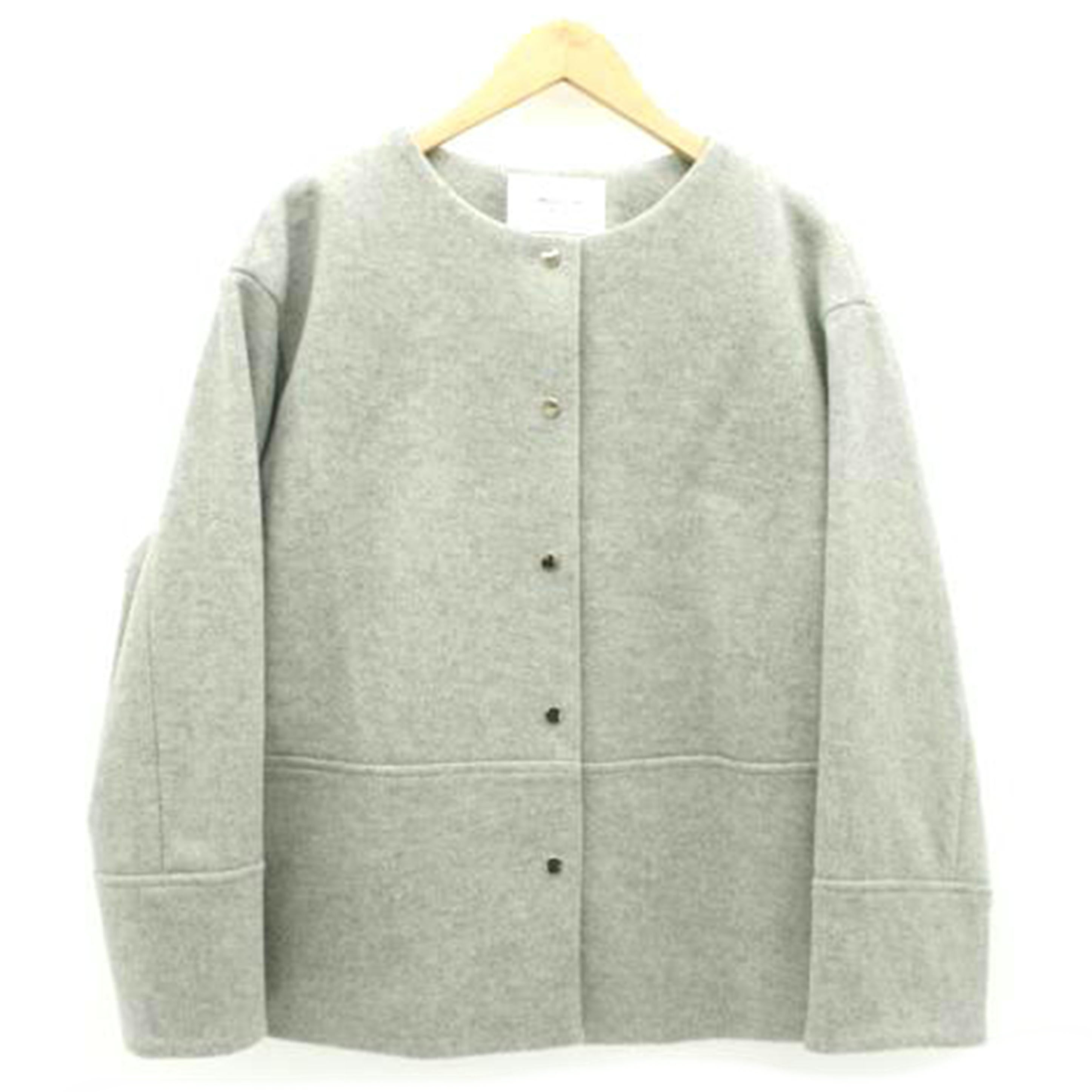 OPAQUE．CLIP オペークドットクリップ/ウールライクメルトンノーカラーコート/637-99011//Aランク/09