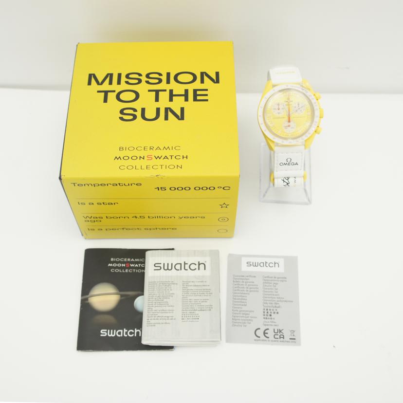 OMEGA×swatch オメガ×スウォッチ/ムーンスウォッチ／MISSION　TO　THE　SUN／クオーツ/SO33J100//SAランク/09