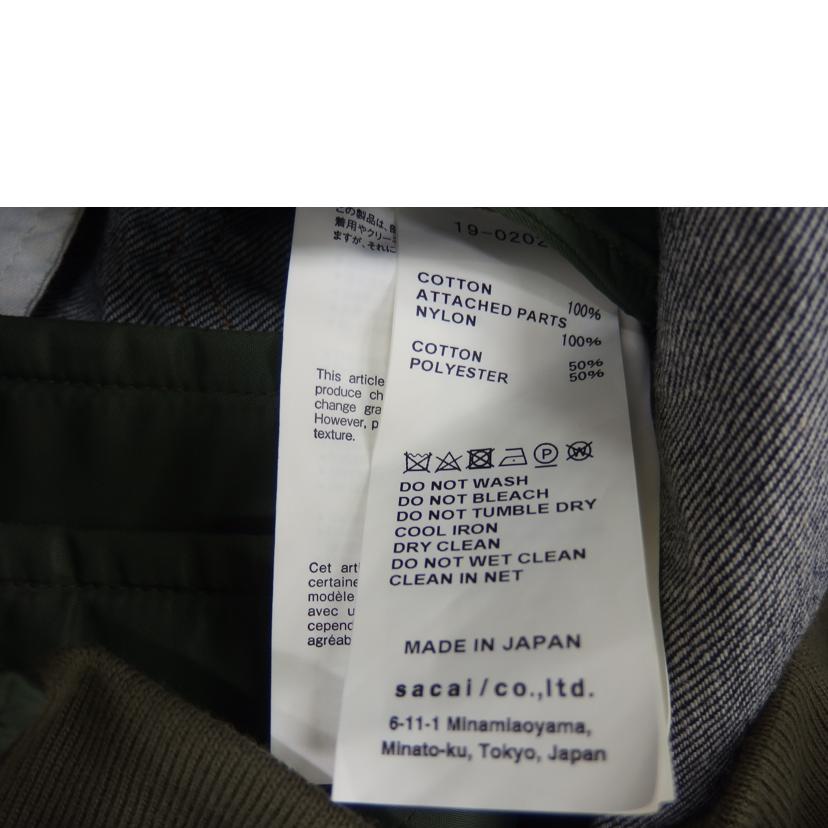 SACAI ｻｶｲ/SACAI　×APC　コラボ　ジャケット/19-0202M//Aランク/82