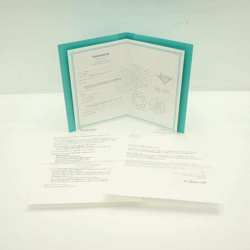 TIFFANY＆Co． ﾃｨﾌｧﾆｰ/PT950ダイヤリング0．24ct　＃11．5//Aランク/77