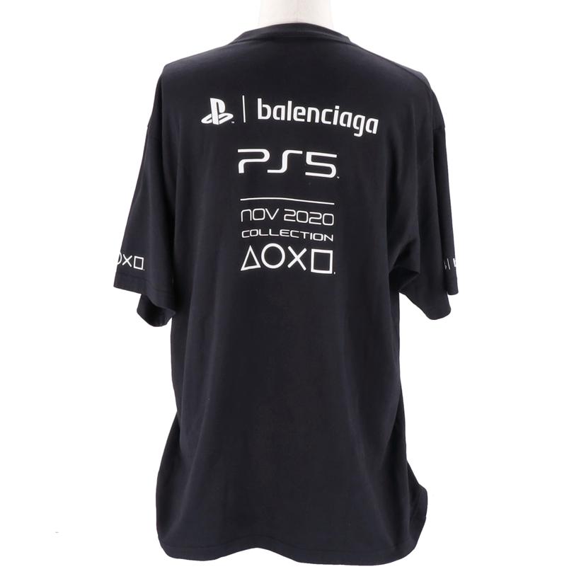 BALENCIAGA　／29 バレンシアガ/PS5コラボ／ロゴプリントオーバーサイズTシャツ/651795 TKVF3//ｻｲｽﾞ:XXS/ABランク/19