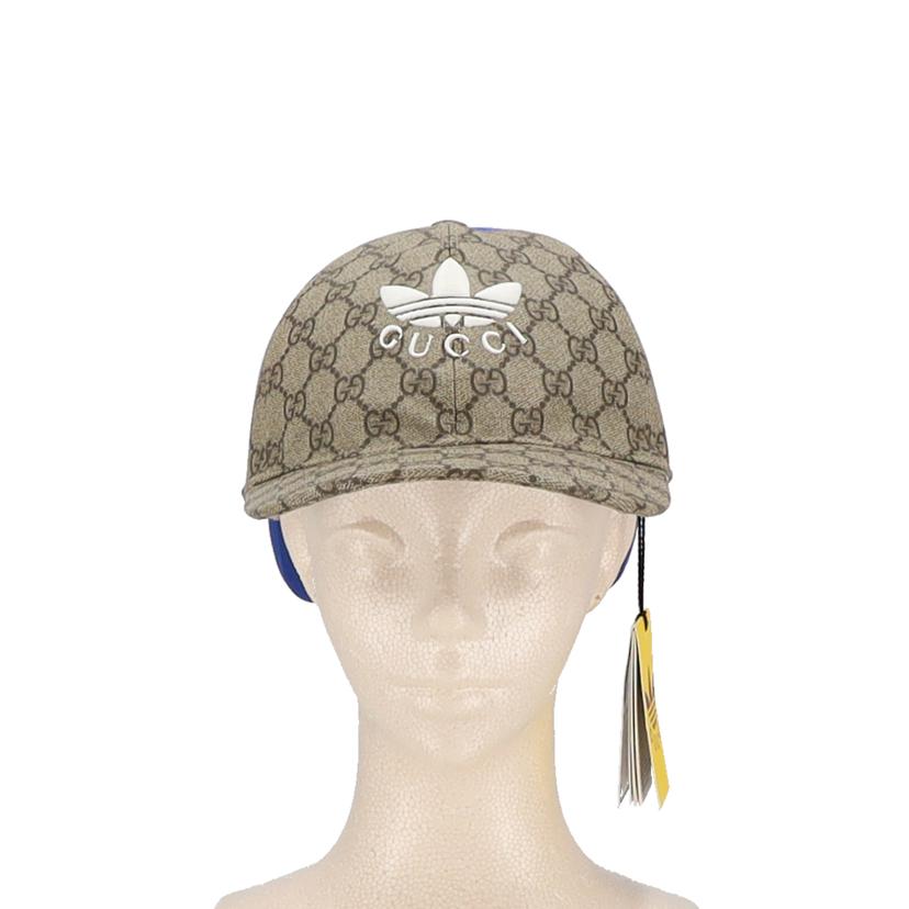 GUCCI×adidas グッチ×アディダス/GGスプリームダブルバイザーキャップ/719406//ｻｲｽﾞM/SAランク/91