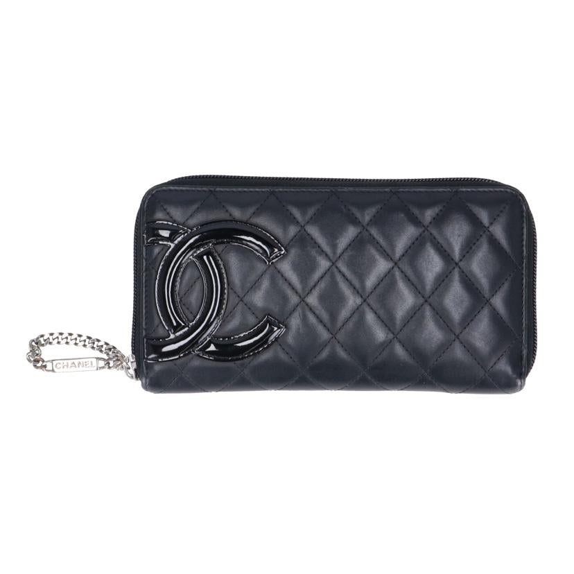 CHANEL　 シャネル/カンボンラインラウンドファスナー長財布／Gカード/A50078//187*****/ABランク/75