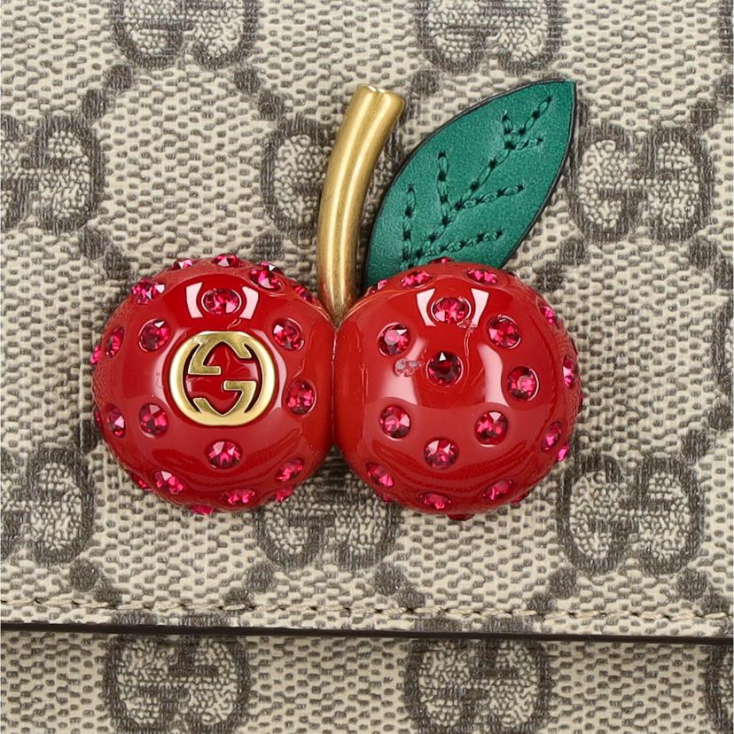 GUCCI グッチ/GGスプリーム／チェリーチェーンショルダーバッグ/481291//041*/ABランク/91