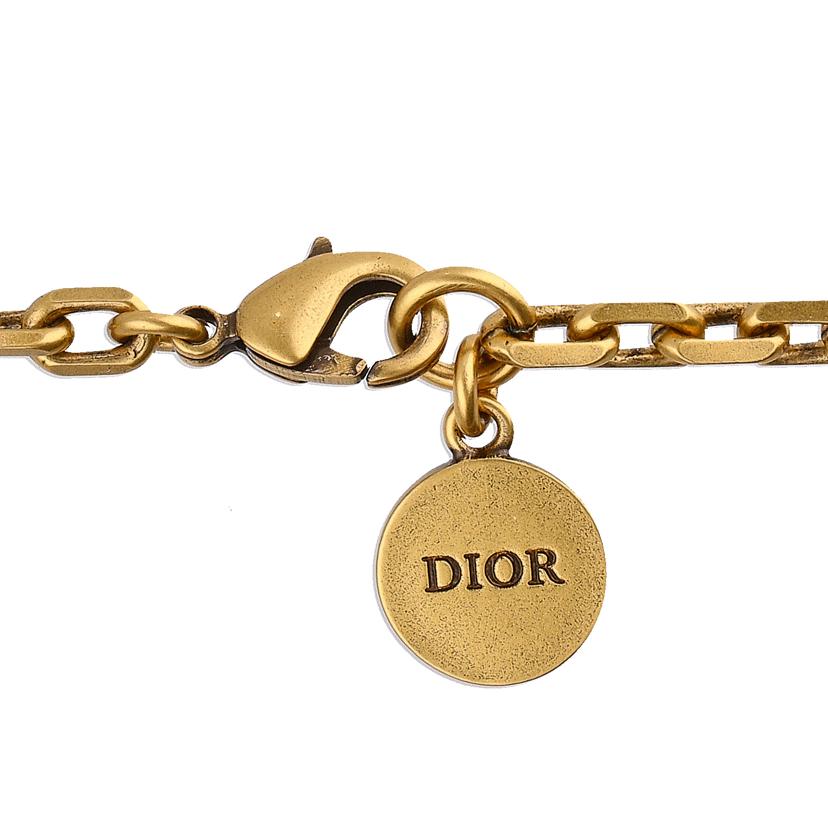 Dior ディオール/ラインストーン／フェイクパールチョーカーネックレス//Aランク/91