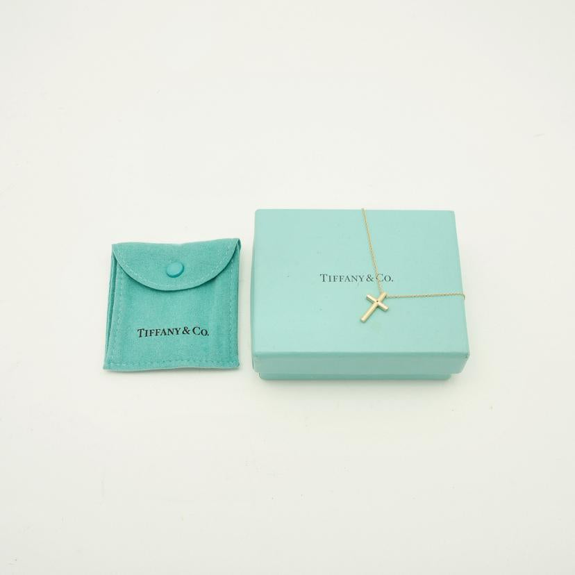 TIFFANY＆Co ティファニー/TIFFANY／750YGダイヤクロスネックレス/3.4//ABランク/75