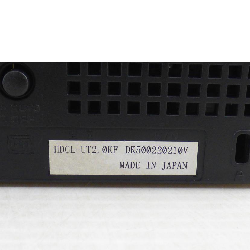 I・O　DATE アイ・オー・データ/外付けHDD／HDCL－UT2．0KF/HDCL-UT2.0KF//DK500220210V/Bランク/64