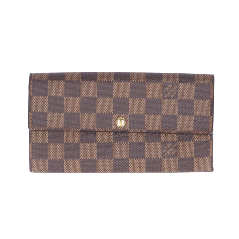 LOUIS　VUITTON ルイ・ヴィトン/ポルトフォイユ・サラ／ダミエ・エベヌ/N61734//CA0***/ABランク/19