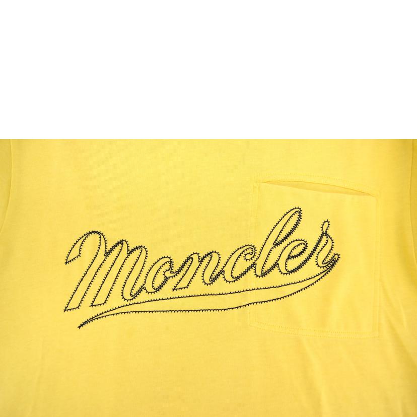 MONCLER モンクレ-ル/ロゴ刺繍Tシャツ（イエロ-）//Aランク/75