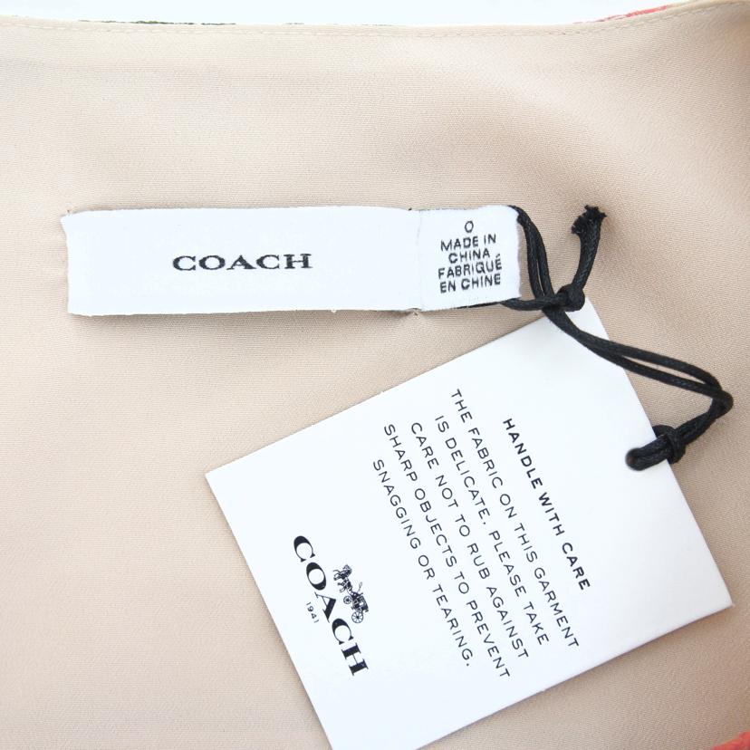 COACH コーチ/フローラルロングドレス/CD260//Aランク/94