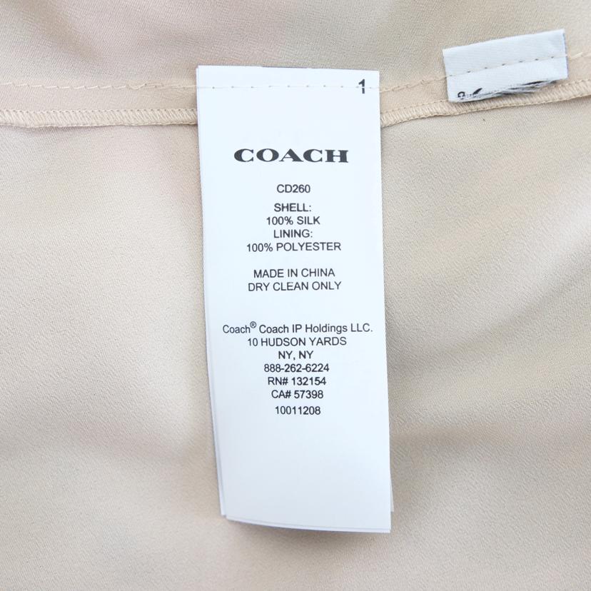 COACH コーチ/フローラルロングドレス/CD260//Aランク/94