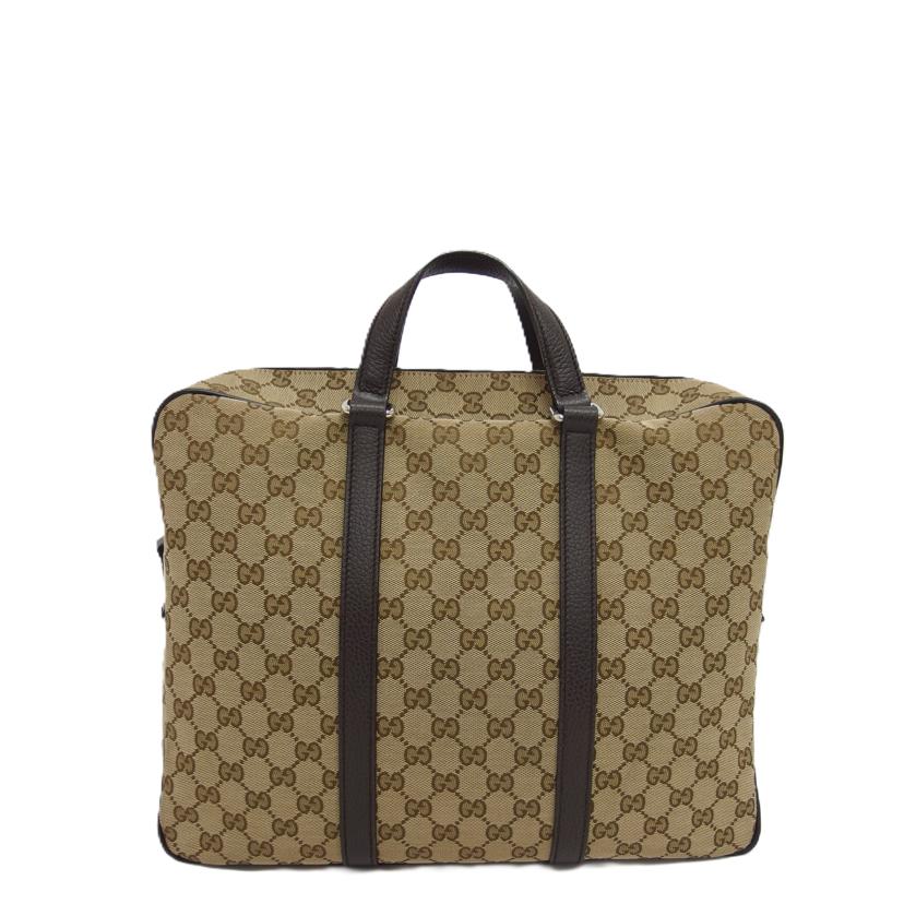 GUCCI グッチ ビジネスバッグ ハンドバッグ ベージュ ブラウン/GGキャンバス／2WAYブリーフケース/449168//204***/ABランク/04