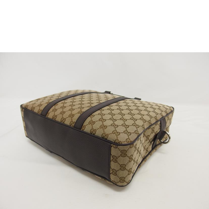 GUCCI グッチ ビジネスバッグ ハンドバッグ ベージュ ブラウン/GGキャンバス／2WAYブリーフケース/449168//204***/ABランク/04