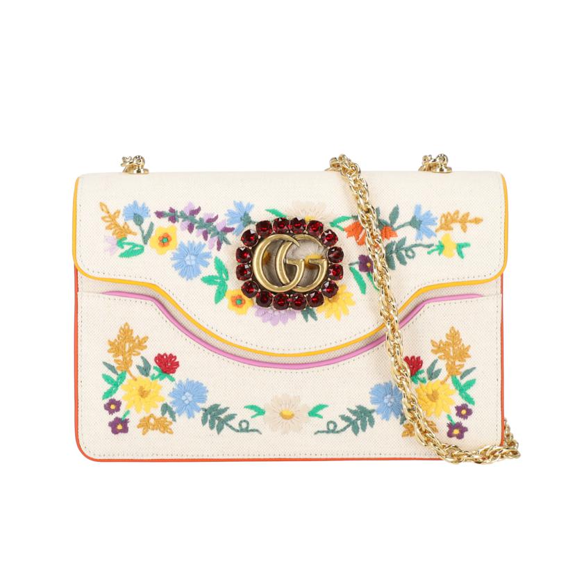 GUCCI グッチ/コットンリネンフローラルキャットショルダー/499617//213***/SAランク/19